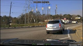 Georgia State Patrol Pursuit of Drug Dealer in Cadillac SRX