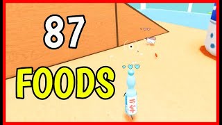 How to get ALL 87 FOODS in SECRET STAYCATION Roblox [ NEW Juice Party  Update ]