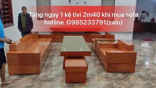 Cực hót. Chỉ 23 triệu đồng sở hữu Combo phòng khách bộ sofa và kệ tivi 2m40. ĐT :0985233791 (zalo)