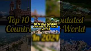 Top 10 Least Populated Countries In The World In 2024 #shorts