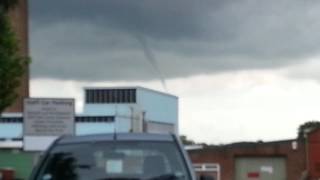 TWISTER CAPTURED LIVE IN LINCOLN ENGLAND UK JULY 2012