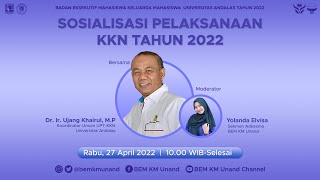 Sosialisasi Pelaksanaan KKN Tahun 2022