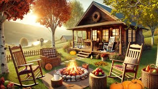 " Peaceful Garden Fall Ambience , "Medow August in Golden Sunrise"  Beautiful Relaxing Music