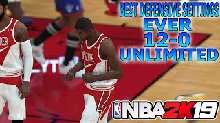 NBA2K19 Road To 12-0 Unlimited Against With My Best Defensive Settings In A Game