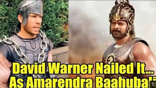 David Warner NAILED IT As Amrendra Bahubali #Davidwarner