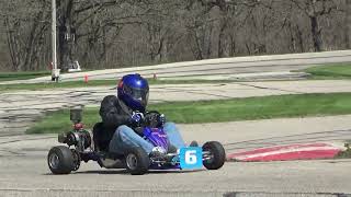 Vintage Karting Practice at Sugar River Raceway