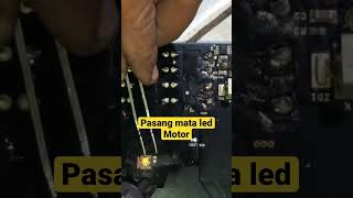 Pasang mata led motor