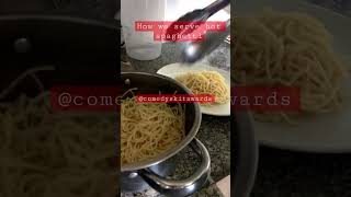 How our parents serve hot spaghetti VS…