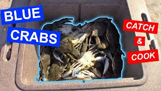 Blue Crab Fishing {CATCH, CLEAN, COOK} | Boiled Crabs