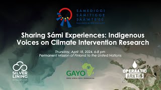 Key Insights – Sharing Sámi Experiences: Indigenous Voices on Climate Intervention Research