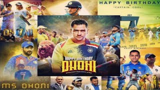 Happy Birthday MS Dhoni | Ms Dhoni Birthday WhatsApp Status 2022 | Happy Birthday Mahi |