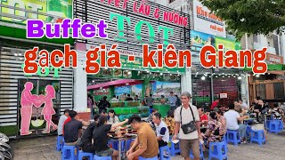 Buffet lẩu & nướng các món ăn biển tươi sống tại TOT gạch giá kiên Giang | Mỹ miền tây vlogs