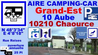 10 Aire camping car Chaource Hello!camping-car