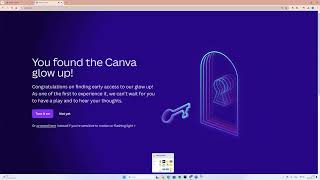How activate Canva Glow!