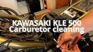 | KAWASAKI KLE 500 | Carburetor cleaning