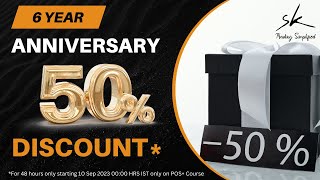 Limited-Time Offer: 50% Off On Our Demand Supply Trading Course  - Celebrating Our 6th Anniversary