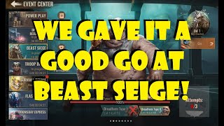 We Gave It A Good Go At Beast Siege!