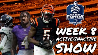 Week 8 Sunday Morning Active/Inactive MUST Start or Sit Advice | *Live* Q&A