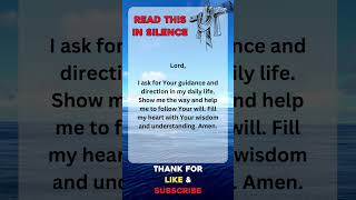 powerful prayer to bless your day 🙏 read this in silence ✝️💟 #jesuslovesyou #christianprayer #amen