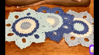 Crochet Woodsy Sunflower Dishcloth Tutorial by Jonah's Hands