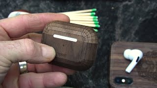 Real wood covers for AirPods Pro