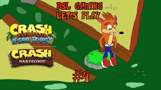 DSL Gaming Let's Play: Crash Bandicoot N Sane Trilogy (Crash 1) #4: Toxic Gem brings Toxic Platforms