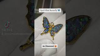 Opal Filled Butterfly 🦋 #Butterfly #opal #jewelry