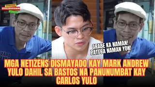 Mga netizens dismayado kay Mark Andrew Yulo dahil sa bastos na panunumbat niya kay Carlos Yulo