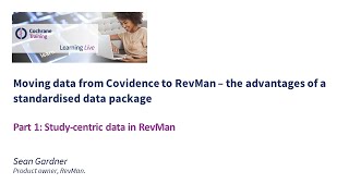 Part 1: Study-centric data in RevMan