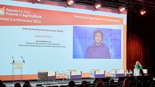 Closing session - Amina Mohammed address - Forum for the Future of Agriculture 2022 (French)