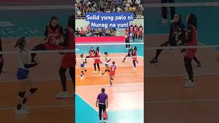 Solid Hit by Cherry Nunag Assisted by Jia Morado - De Guzman | Volleyball  | Alas Pilipinas #shorts