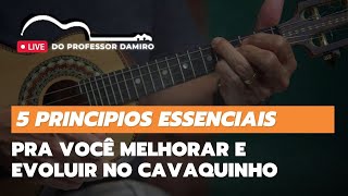 5 Princípios Essenciais Pra Você Melhorar e Evoluir no Cavaquinho - Professor Damiro