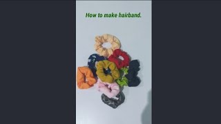 How to make hairband.#fashiondesignstudio # hairband #shorts.