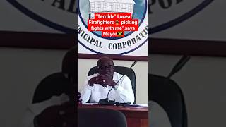 Lucea Mayor says Hanover firefighters 👩🏿‍🚒 pushing to engage him in Combat #negril #lucea