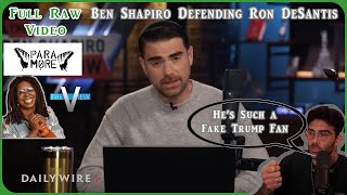 HasanAbi React to Ben Shapiro Defending Ron DeSantis | Full Raw Video | HasanAbi Network