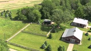 Illinois Land for Sale - Luxury Waterfront Cabin and Equestrian Setup on 75 Acres in Bureau County