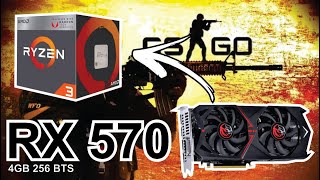 TESTE: CS GO, RYZEN 3 3200G,  + RX 570 + 16GB DUAL CHANNEL 1080p