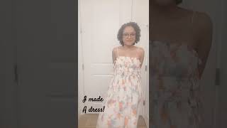 I made a dress! #sewing # fashion #browngirlmakeup