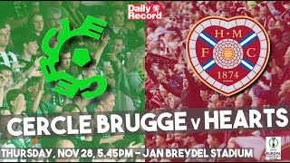 Cercle Brugge vs Hearts live stream, kick-off and TV details for Conference League match