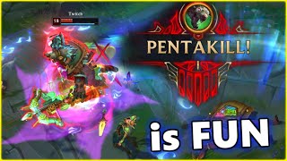 PENTAKILL LOL FUN Moments 2023 (Darius, Twitch, Briar, Sivir) #166