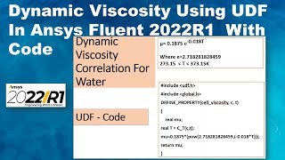 How to compile material property UDF (User Defined Function) #ansysfluent #ansys #ansystutorial #cfd