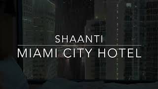 Spend the Weekend in a High Rise Luxury Hotel in Miami City - Heavy Rain on glass Noises Sounds