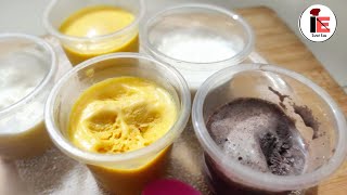 Ice cream recipe (without cream)।। Three different flavored cup ice cream