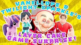 My Little Pony and Ralph Breaks the Internet Layer Cake Game Surprise Adventure! W/ Vanellope