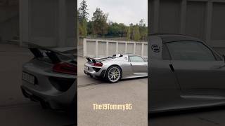 Porsche 918 Spyder at German Car Meet 🩶 #shorts #automobile #rich #youtubeshorts #cartok #richlife