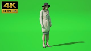 009 - Green Screen | Chroma Key | Character Woman 4K