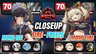 CLOSEUP FIRE - FREEZE!! This is What BURNICE MONO FIRE & ELLEN MONO ICE in Shiyu Defense 17