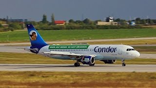 Condor's "Raffael" ("Simply Saxony"-Livery) Landing at Leipzig/Halle Airport (Germany)