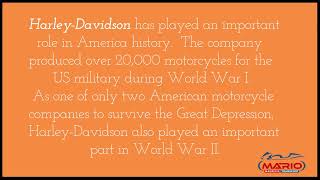 Harley-Davidson being a big part of American History!!