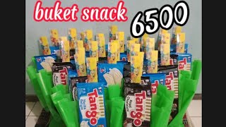 buket snack dari paper bag plastik🌼buket tanpa lem tembak🌼buket snack simple🌼buket modal 6500🌼